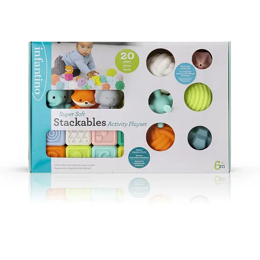 Мульти-сенсорный набор Infantino Мячики, кубики и лесные зверьки (315364) - фото 2