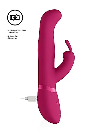 Вибратор-кролик Vive Izara, 22 см (розовый) - фото 8