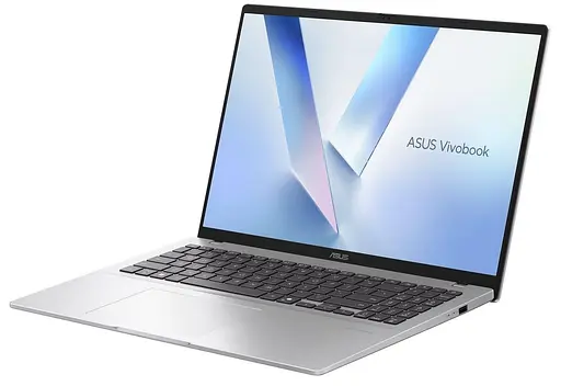 Ноутбук ASUS 16 Vivobook 16 M1607KA-MB144 FHD IPS/Ryzen 5 AI 330/16GB/512SSD/UMA/DOS/Cool Silver (90NB15F2-M00AX0) - фото 3
