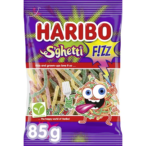 Желейні цукерки Haribo S'ghetti Fizz 85 г