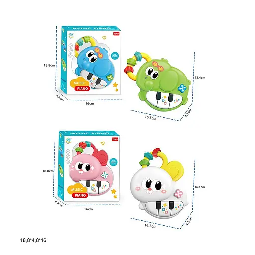 Орган Слонык/Зайчик, MBX09/MBX10, с музыкальными и световыми эффектами (в ассортименте) - фото 2