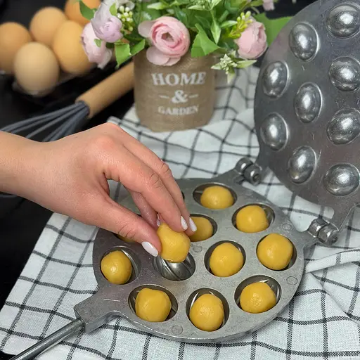 Орешница форма для выпечки орешков на 12 половинок орехов со съемными ручками ХЭАЗ, ХЕАЗ Серый 87441 - фото 8