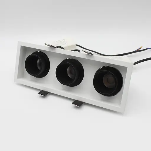 Встраиваемый светильник Skarlat RSL74092-3 3x10W WH+BK 4000K - фото 2