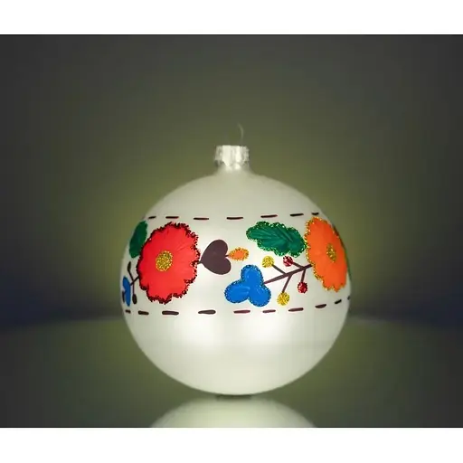 Набір ялинкових прикрас Різдвяні історії Код нації: Львівщина 3 кулі скло (4820001154856) - фото 5