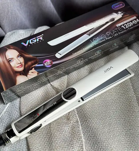 Випрямляч VGR V-518 з терморегулятором дисплеєм керамічним покриттям 35 Вт - фото 3