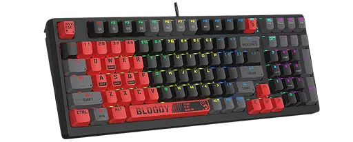 Клавиатура A4Tech Bloody S98 Sports RGB Red Black - фото 3