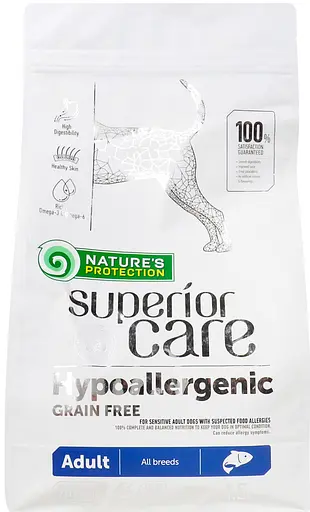Сухий гіпоалергенний беззерновий корм для собак всіх порід Nature's Protection Superior Care 1.5 кг - фото 4