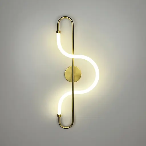 Латунная бра с акриловым рассеивателем 65 см Line F Арт. W030/600 AB - фото 3