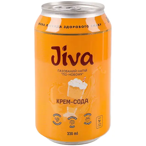 Напій Jiva Крем-сода з підсолоджувачем 330 мл - фото 1