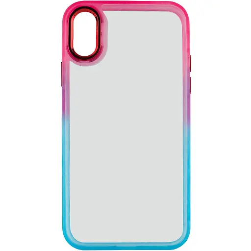 Чохол Epik TPU+PC Fresh sip series для Apple iPhone XS Max 6.5 Бірюзовий/Рожевий - фото 2
