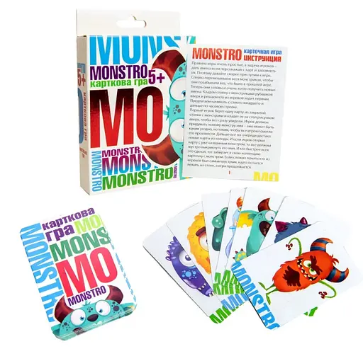 Настільна гра Monstro, 9.1x11.5x2.3 см, Стратег, 32068 (українською)