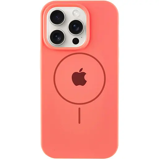 Чохол Epik Silicone Case Full Protective AA with MagSafe для Apple iPhone 16 Pro Max 6.9 Кавуновий/Watermelon red