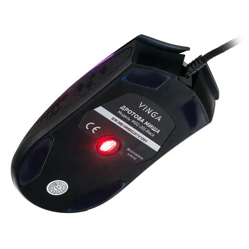 Мышка Vinga MSG-201 Black - фото 8