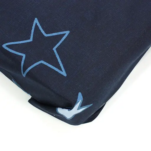 Простирадло на гумці 140х190 см бязь синього кольору 327775 - фото 2