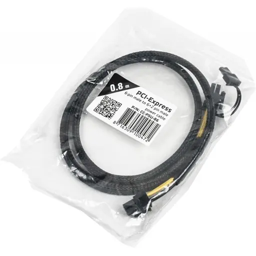 Кабель живлення Cablexpert перехідник CC-PSU-86 6-pin 6+2 pin довжина 80 см - фото 3