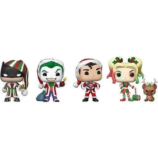 Набор фигурок Funko Pop Фанко Поп Фанко Поп DC Comics Christmas 4 Pack Special Edition Exclusive ДС Комикс DC CC 4 - фото 1