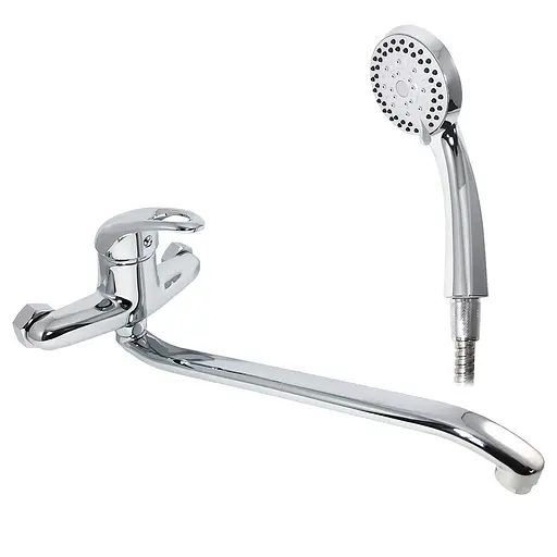 F2103 Змішувач для ванни довгий гусак Ø40 Frap 1/10 Хром - фото 1