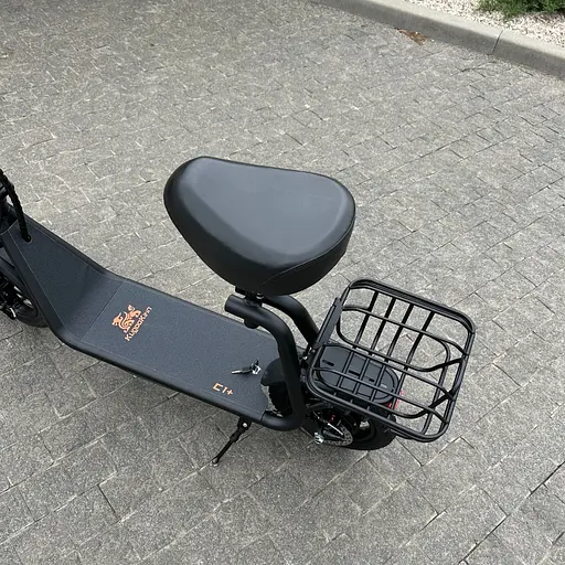 Электросамокат KUGOO Kirin C1+ Plus 18Ah 1000W черный, с усиленной корзинкой - фото 16