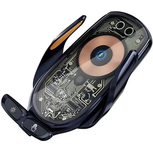 Магнітний зарядний кронштейн Chenyang Wireless USB C для автомобіля чорний