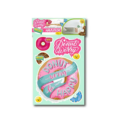 Набор декоративных наклеек А3 "Dont worry" Апельсин НДН-03-4 - фото 1