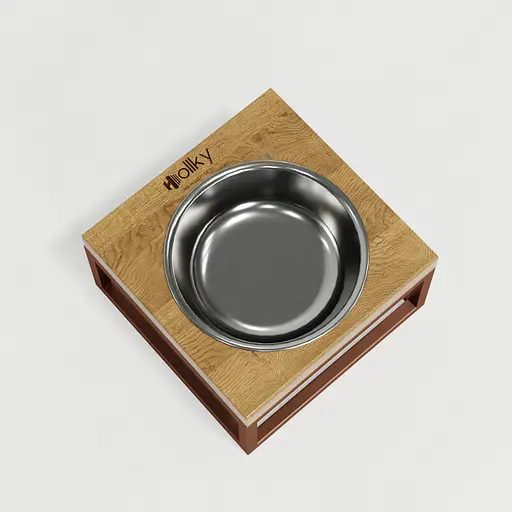 Hollky Base Solo S — миска на підставці для котів і маленьких собак (1 × 0,45 л) - фото 9