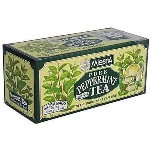 Чай травяной Mlesna Перечная мята в индивидуальных пакетиках из бумаги бумажная коробка 75 г - фото 1