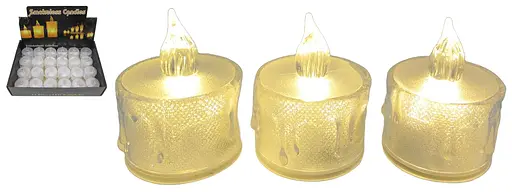 Свічка декоративна світлодіодна, LED, 5 см, пластик