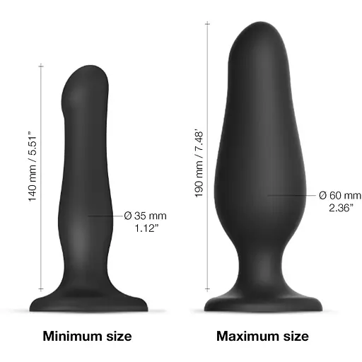 Надувний фалоімітатор Strap-On-Me INFLATABLE DILDO Plug - NOIR - фото 6