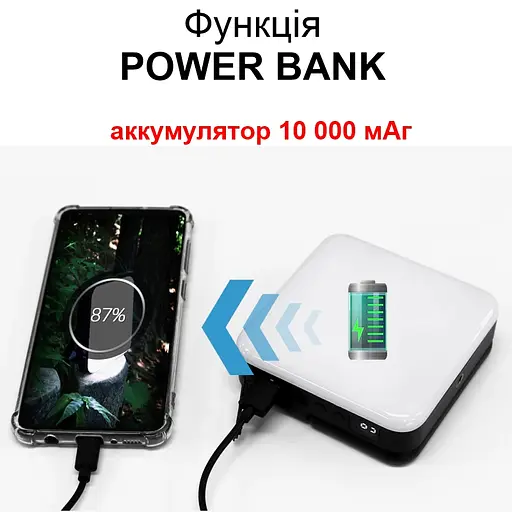 Фонарь для кемпинга 80W с 3-мя режимами, регулировкой яркости с аккумулятором 10000 мАч Unibrother YL-202 (100930) - фото 3