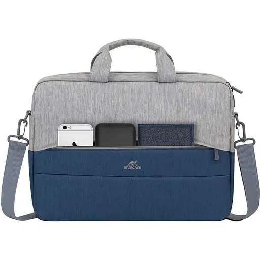 Сумка для ноутбука Rivacase 15.6" Grey/Dark Blue (7532) (7532 (Grey/Dark blue)) - фото 9
