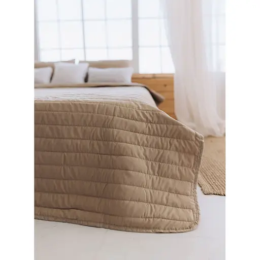 Набір Sonex Nassau: покривало двостороннє 240х220 см + наволочка 70х50 см 2 шт. коричневий (SO102517) - фото 2