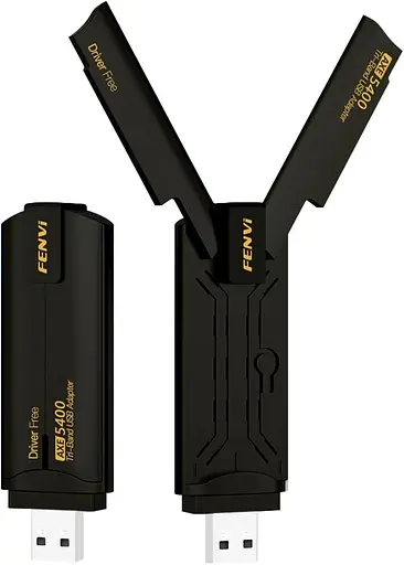 Бездротовий USB Wi-Fi адаптер Fenvi FU-AXE5400, 2.4 / 5 / 6 GHz Mu-MIMO 6E чорний (18839) - фото 2