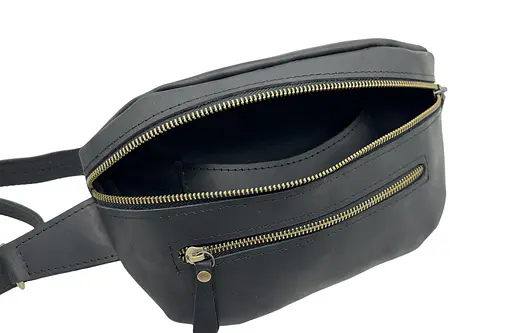 Кожаная мужская сумка-бананка Newery sum0026731 - фото 7