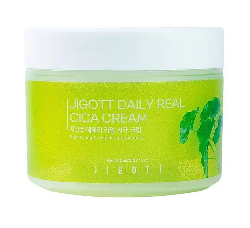 Крем для чувствительной кожи Центелла Daily Real Cica Cream Jigott 150 мл - фото 1