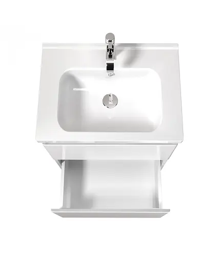 Тумба Мойдодир Палермо 60-U в ванну з умивальником Creavit ID-60 Білий - фото 7