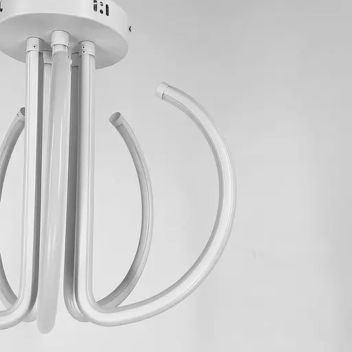 Потолочная белая LED люстра на пять завитков Ст. 9979/5 | Line F - фото 6