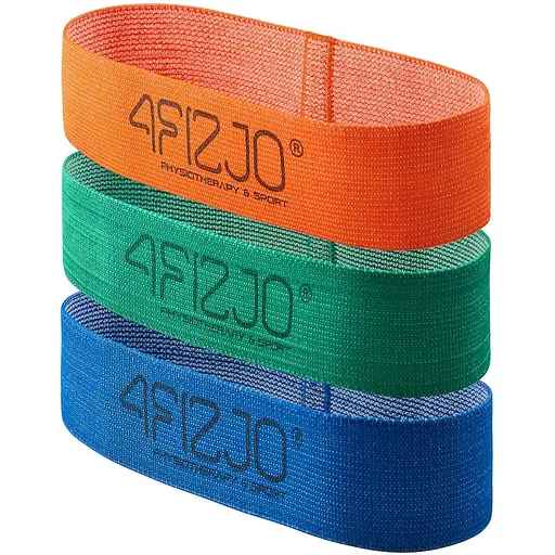 Гумка для фітнесу та спорту 4Fizjo Flex Band із тканини 1-15 кг 3 шт. 4FJ0126 (P-5907739310958) - фото 1