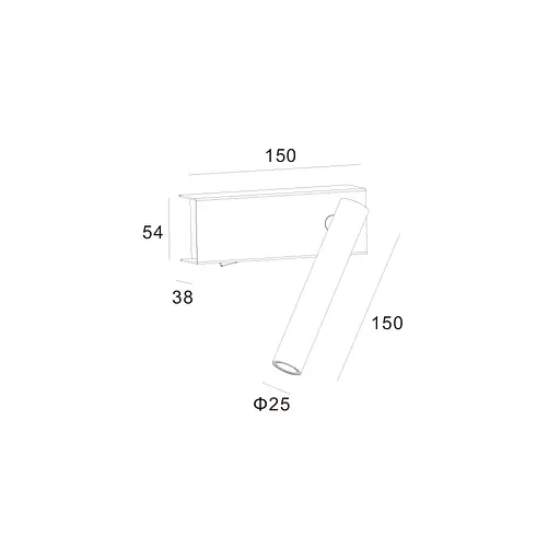 Настінний світильник Skarlat RWLB087 3W WH 4000K - фото 2
