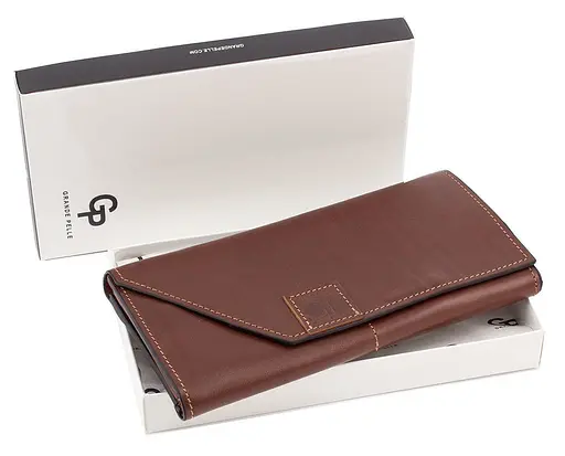 Чоловічий шкіряний гаманець Grande Pelle acs0029482 - фото 5