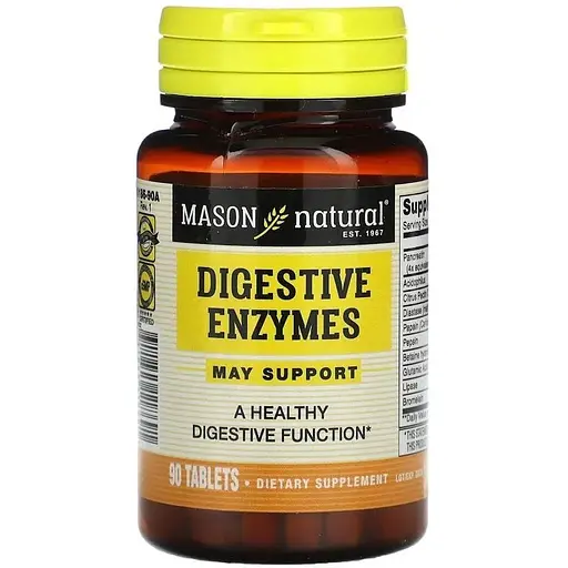 Пробіотики і пребіотики Mason Natural Digestive Enzymes, 90 таблеток