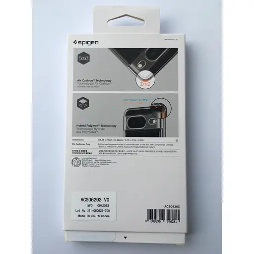 Оригиинальный противоударный чехол Spigen Ultra Hybrid для Google Pixel 8 (6.2") Clear ACS06278 прозрачный  - фото 4