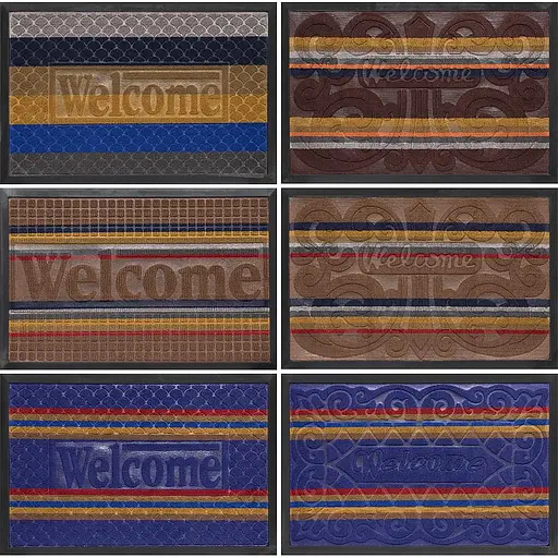 Коврик резиновый полосатый 45х75 см X2-170