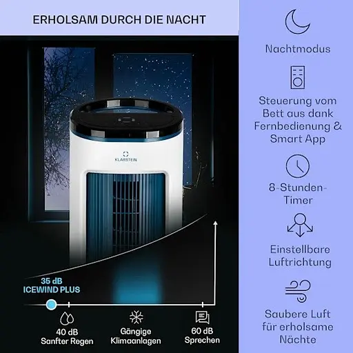 Охолоджувач повітря Klarstein IceWind Plus Smart 4-in-1 Синій (10040209) - фото 2