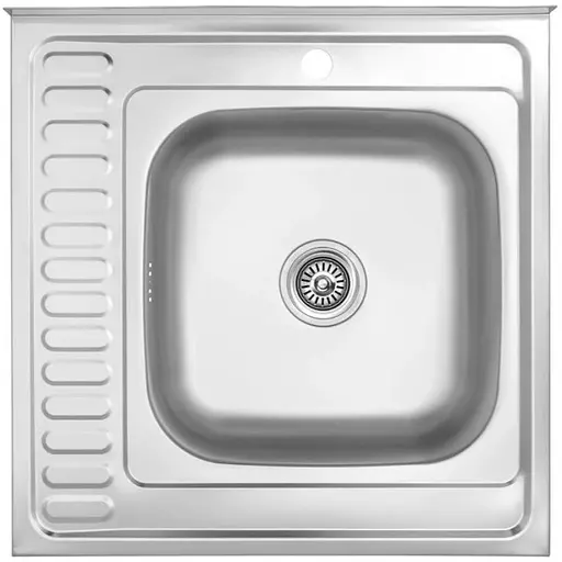 Кухонная мойка Kroner KRP Dekor - 6060R (0,6 мм) (CV022813) - фото 1