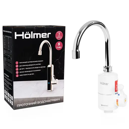 Проточний водонагрівач Hölmer з краном та душем (HHW-303SH) - фото 9