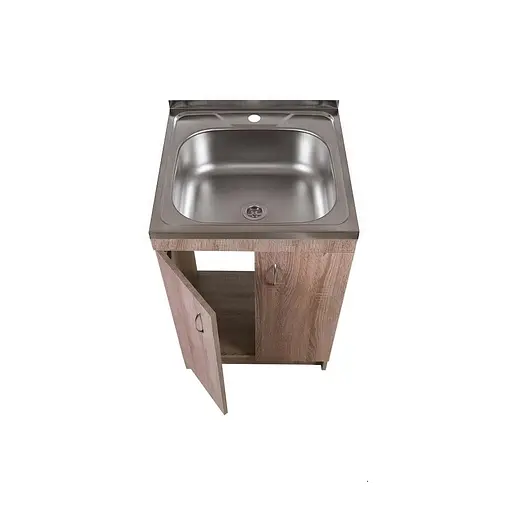 Тумба для кухні з накладною мийкою ЛДСП 50х50х83 см Дуб Трюфель (52866-01110) - фото 4