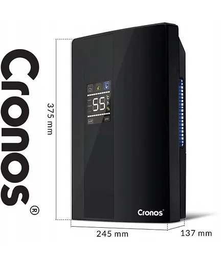 Осушувач повітря Cronos DH2000D 2L Black - фото 3