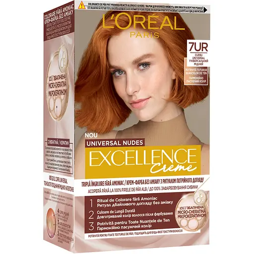 Крем-краска для волос L'Oreal Paris Excellence Creme 7UC Универсальный медный (AA855101)
