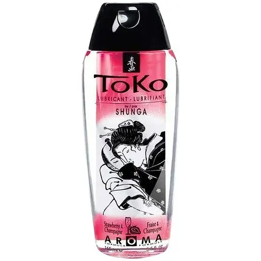 Лубрикант на водній основі Shunga Toko Aroma Sparkling Strawberry Wine не містить цукру 165 мл