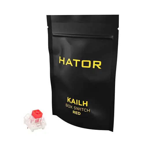 Набір механічних перемикачів HATOR Hotswap Switch Kailh Box Red 10 шт. (HTS-109) - фото 1